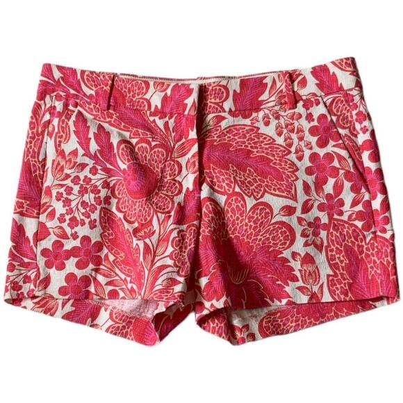 J Crew Shorts Women's Size 6 Multicolor Floral Pattern High-Rise Casual Chino - Picture 3 of 8